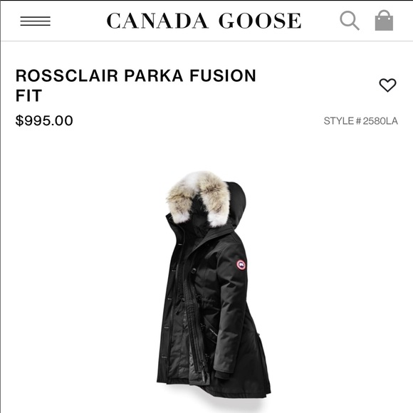 Canada Goose Jackets & Blazers - Canada Goose ROSSCLAIR PARKA FUSION FIT XS